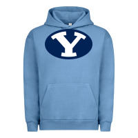 Pigment Pebble Blue byu couga s Urban Hoodie - linhVisuals