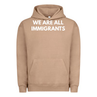 Pigment Burro we are all immigrants Urban Hoodie - linhVisuals