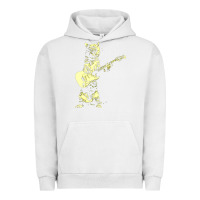 Pigment Lunar Rock cat playing guitar Urban Hoodie - linhVisuals