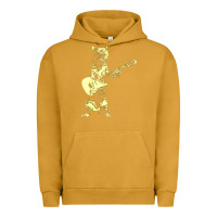 Pigment Peanut Butter cat playing guitar Urban Hoodie - linhVisuals