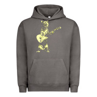 Pigment Tornado cat playing guitar Urban Hoodie - linhVisuals