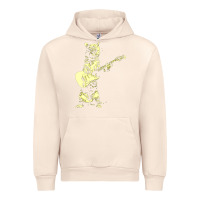 Sandshell cat playing guitar Urban Hoodie - linhVisuals