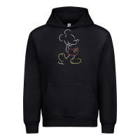 Black micke mouse tshirt Urban Hoodie - linhVisuals