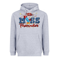 Heather Grey little miss firecracker Heavyweight Hoodie - JahusDesignShop