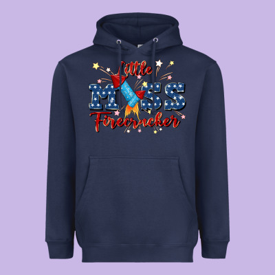 Little Miss Firecracker Heavyweight Hoodie Designed By Jahusdesignshop