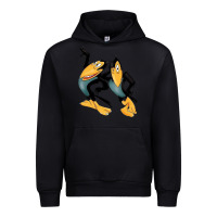 Black Heckle and Jeckle Urban Hoodie - linhVisuals