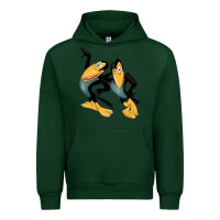 Forest Green Heckle and Jeckle Urban Hoodie - linhVisuals