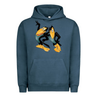 Pigment Midnight Navy Heckle and Jeckle Urban Hoodie - linhVisuals