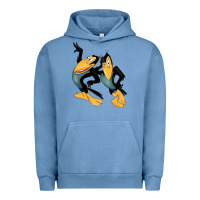 Pigment Pebble Blue Heckle and Jeckle Urban Hoodie - linhVisuals