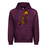 Mauve Wine Calvin Bill Watterson Urban Hoodie - linhVisuals