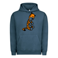 Pigment Midnight Navy Calvin Bill Watterson Urban Hoodie - linhVisuals