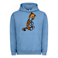 Pigment Pebble Blue Calvin Bill Watterson Urban Hoodie - linhVisuals