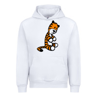 White Calvin Bill Watterson Urban Hoodie - linhVisuals