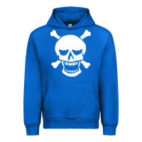 Cobalt skull crossbones Urban Hoodie - linhVisuals