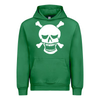 Emerald skull crossbones Urban Hoodie - linhVisuals