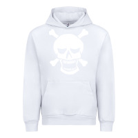 White skull crossbones Urban Hoodie - linhVisuals