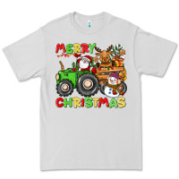 Dove Grey merry christmas crew tractor Premium Tee - CowGirlArtShop