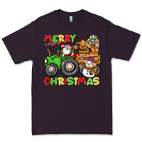 Plum merry christmas crew tractor Premium Tee - CowGirlArtShop