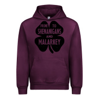 Mauve Wine prone to shenanigans and malarkey Urban Hoodie - linhVisuals