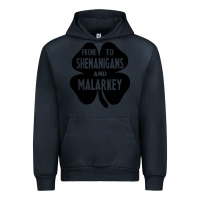 Navy prone to shenanigans and malarkey Urban Hoodie - linhVisuals
