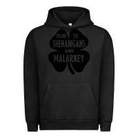 Pigment Black prone to shenanigans and malarkey Urban Hoodie - linhVisuals