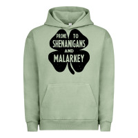 Pigment Oil Green prone to shenanigans and malarkey Urban Hoodie - linhVisuals
