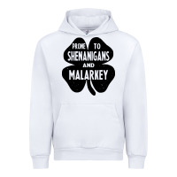 White prone to shenanigans and malarkey Urban Hoodie - linhVisuals