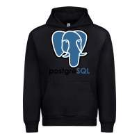 Black Postgresql Urban Hoodie - linhVisuals