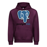 Mauve Wine Postgresql Urban Hoodie - linhVisuals
