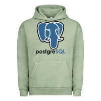 Pigment Oil Green Postgresql Urban Hoodie - linhVisuals