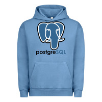 Pigment Pebble Blue Postgresql Urban Hoodie - linhVisuals