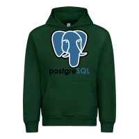 Forest Green Postgresql Urban Hoodie - linhVisuals