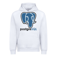 White Postgresql Urban Hoodie - linhVisuals