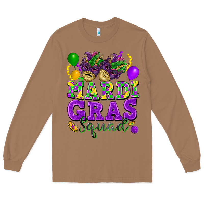 Mardi Gras Squad Long Sleeve Tee by FaDigitalArtStudio | Teevron