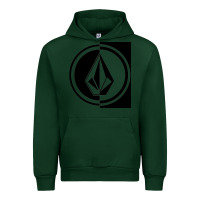 Forest Green Volcom Style Urban Hoodie - linhVisuals