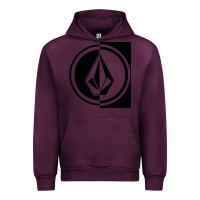 Mauve Wine Volcom Style Urban Hoodie - linhVisuals