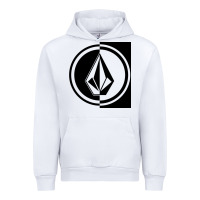 White Volcom Style Urban Hoodie - linhVisuals
