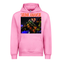 Fuchsia Pink skunk anansie Urban Hoodie - linhVisuals