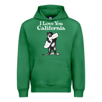 Emerald i love you california bear state hug Urban Hoodie - linhVisuals