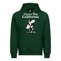 Forest Green i love you california bear state hug Urban Hoodie - linhVisuals