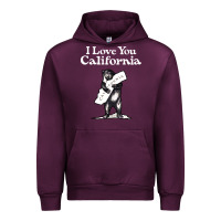 Mauve Wine i love you california bear state hug Urban Hoodie - linhVisuals