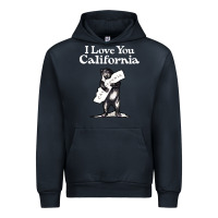 Navy i love you california bear state hug Urban Hoodie - linhVisuals