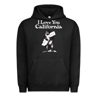 Pigment Black i love you california bear state hug Urban Hoodie - linhVisuals