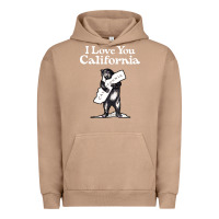 Pigment Burro i love you california bear state hug Urban Hoodie - linhVisuals