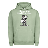 Pigment Oil Green i love you california bear state hug Urban Hoodie - linhVisuals