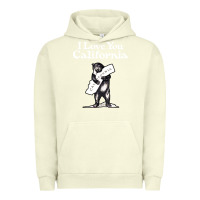 Pigment Pistachio i love you california bear state hug Urban Hoodie - linhVisuals