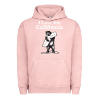 Pigment Salmon i love you california bear state hug Urban Hoodie - linhVisuals