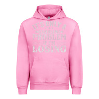 Fuchsia Pink only a gambling problem if losing Urban Hoodie - linhVisuals