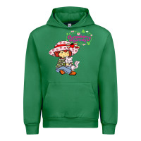Emerald strawberry shortcake and cat Urban Hoodie - linhVisuals
