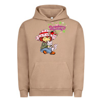 Pigment Burro strawberry shortcake and cat Urban Hoodie - linhVisuals